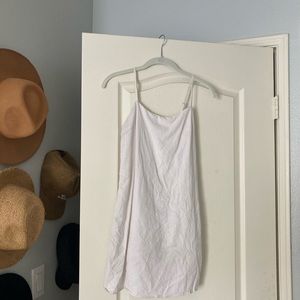 brandy melville white tank top dress